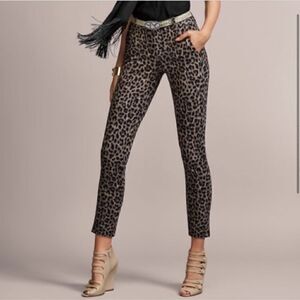CABI Leopard Trouser Ankle Pants
